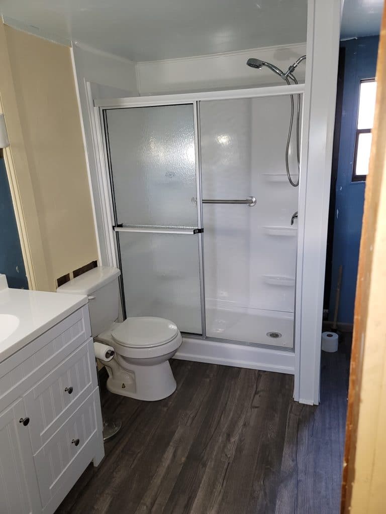Complete bathroom remodeling
